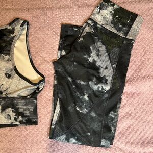 JoyLab Black and Gray Patterned Leggings